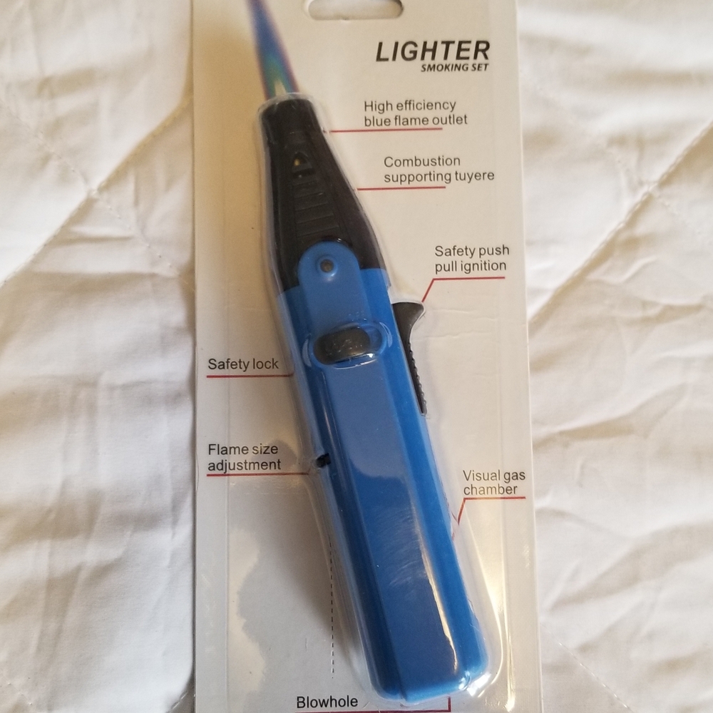 Blue High Efficiency Lighter Smoking Set